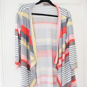 Colorful striped cardigan